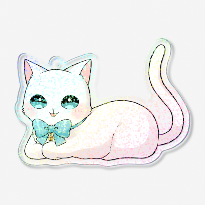 ホログラムアクリルキーホルダー - 70 × 70mm