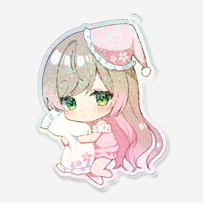 ホログラムアクリルキーホルダー - 100 × 100mm