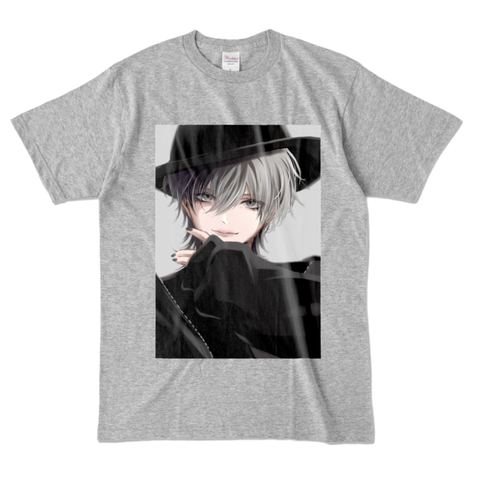 カラーTシャツ - L - 杢グレー (濃色)