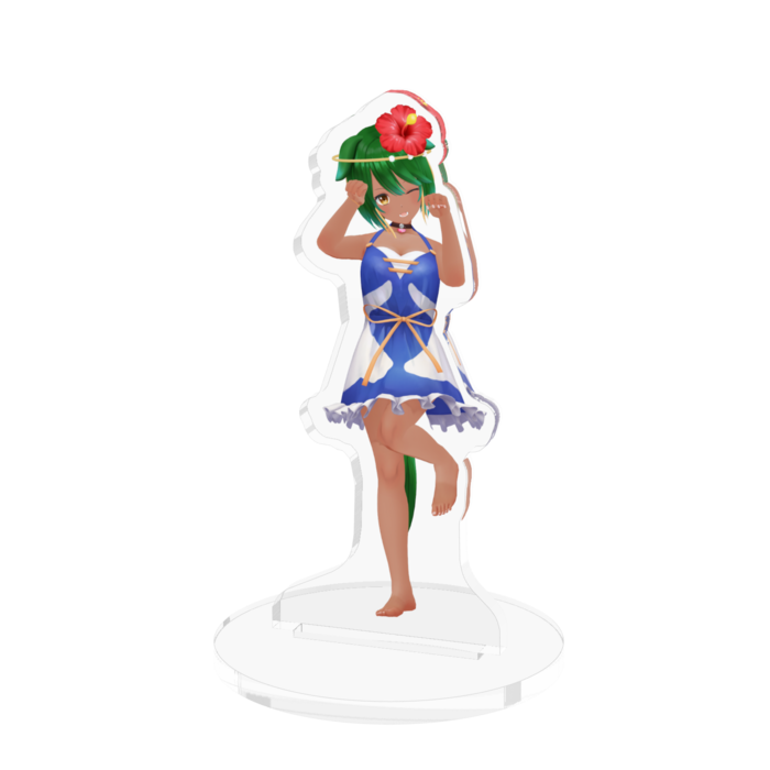 褐色肌アクリルフィギュア - 70x70mm(1)