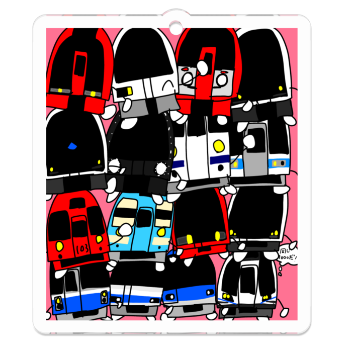 アクリルキーホルダー - 50 x 50 (mm)