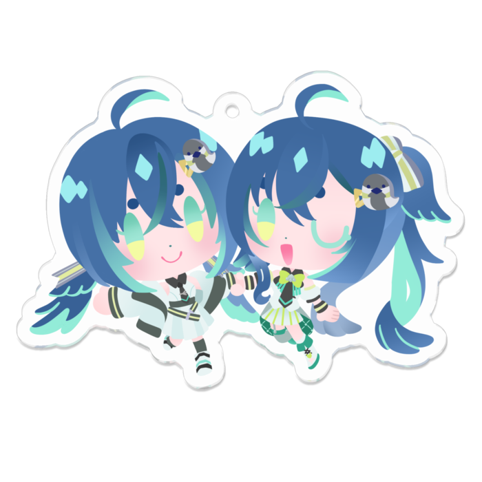 アクリルキーホルダー - 70 x 70 (mm)