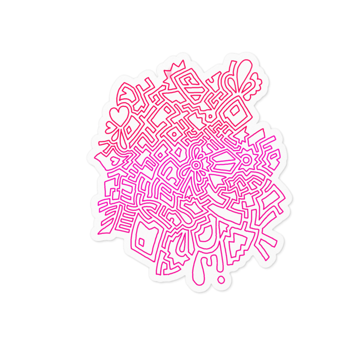 ステッカー - 100 x 100 (mm)