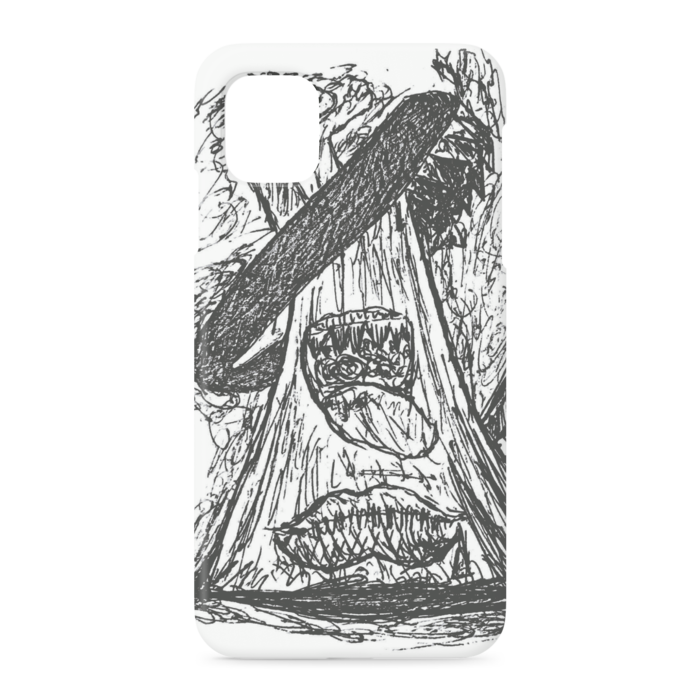 iPhoneケース - iPhone 11 - 側面あり - WHITE
