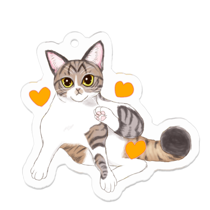 アクリルキーホルダー - 50 x 50 (mm)