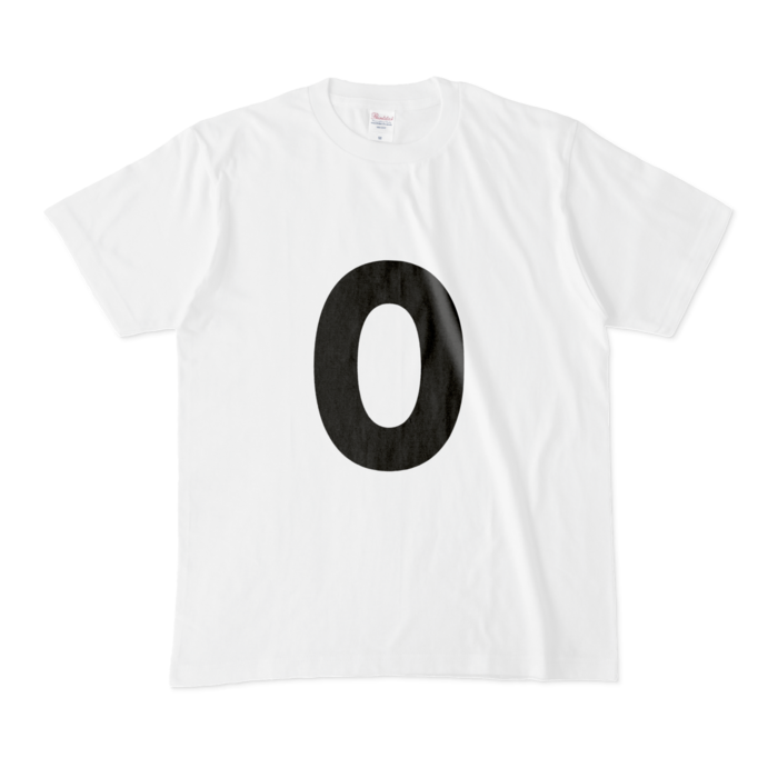 「0」Tシャツ - M - 白