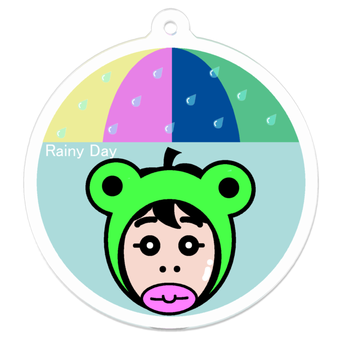 アクリルキーホルダー - 50 x 50 (mm)