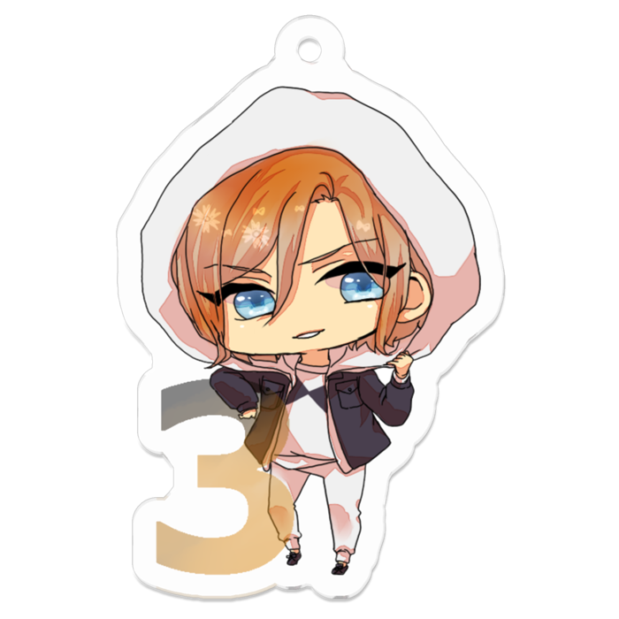 アクリルキーホルダー - 50 x 50 (mm)