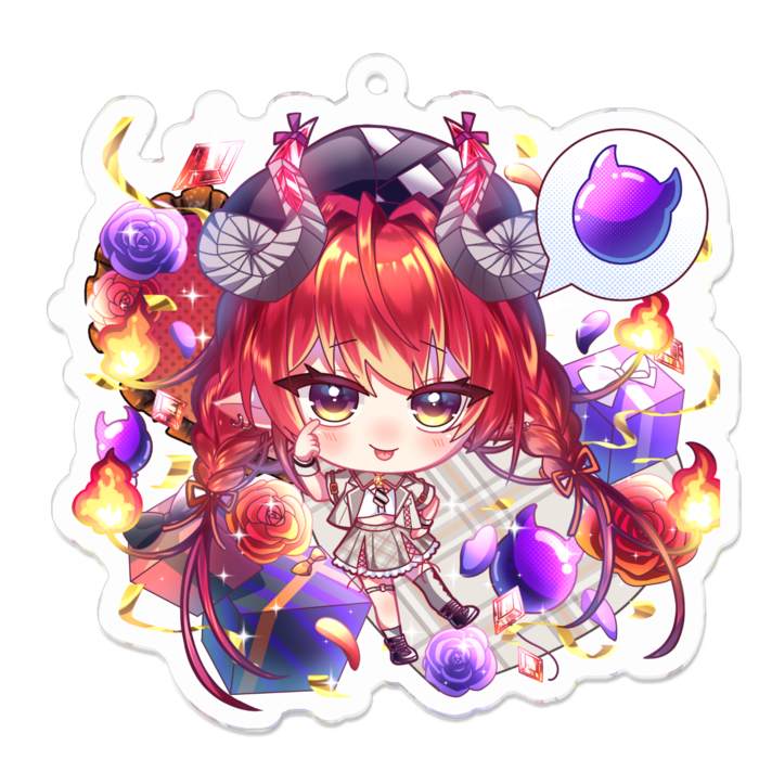 アクリルキーホルダー - 70 x 70 (mm)