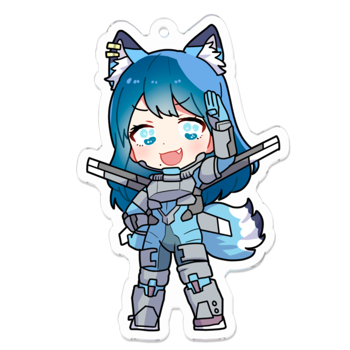 アクリルキーホルダー（コーティング） - 70 x 70 (mm)