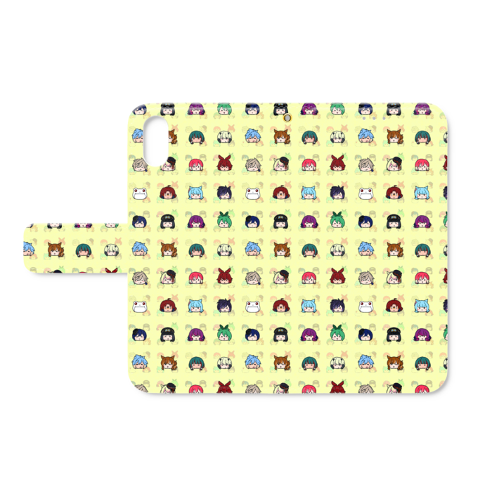 手帳型iPhoneケース(XS/X)-イエロー