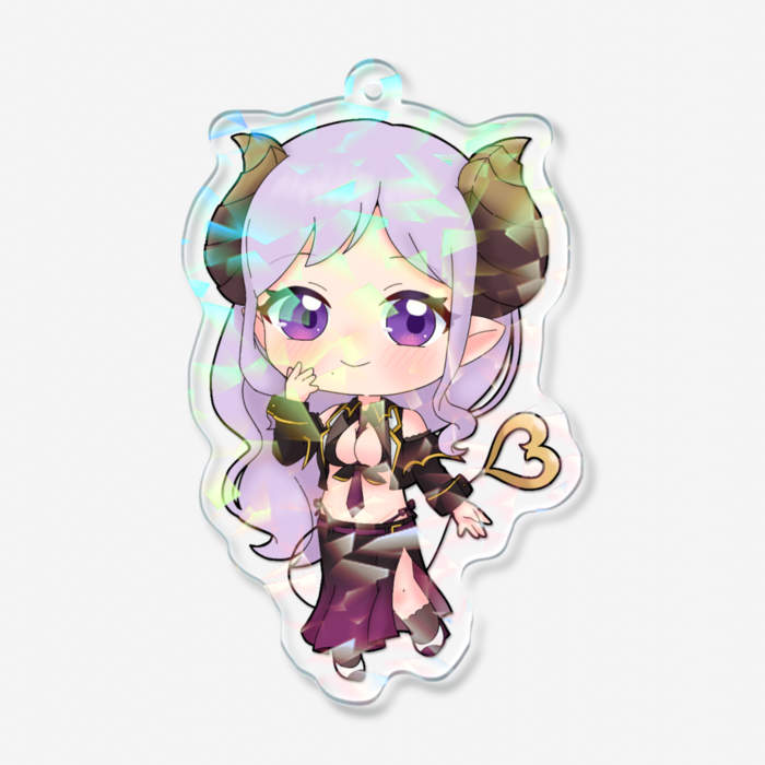 ホログラムアクリルキーホルダー - 70 × 70mm