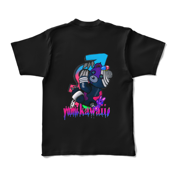 カラーTシャツ - XL - ブラック (濃色)(3)