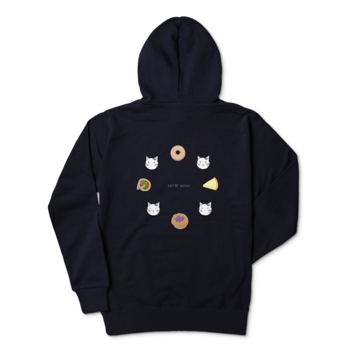 ジップパーカー - L - ネイビー