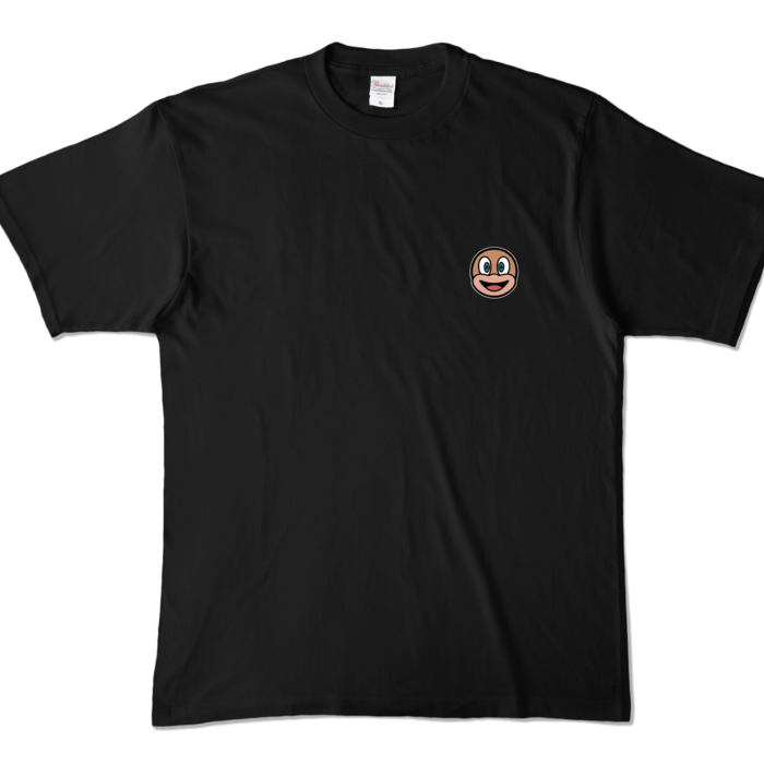 ハッピー(スモールロゴ)Tシャツ - XL - ブラック (濃色)