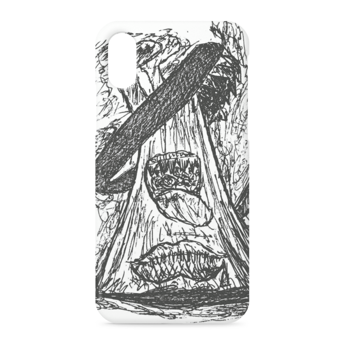 iPhoneケース - iPhone XS / X - 側面あり - WHITE