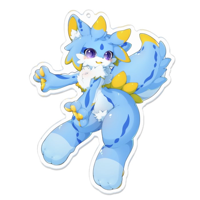 アクリルキーホルダー(コーティング) - 100 x 100 (mm)