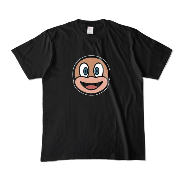 ハッピー（ビッグロゴ）Tシャツ - M - ブラック (濃色)
