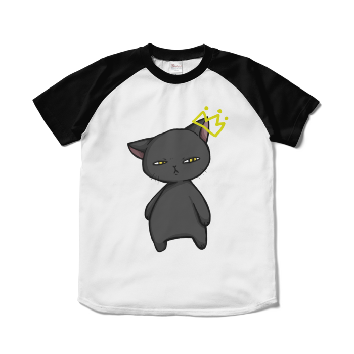 ラグランTシャツ - S - ホワイト×ブラック