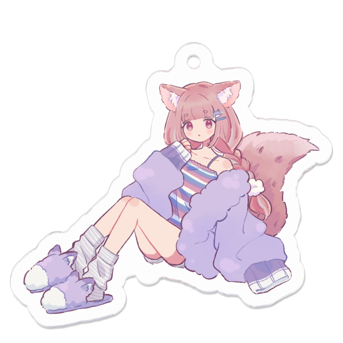 アクリルキーホルダー - 50 x 50 (mm)