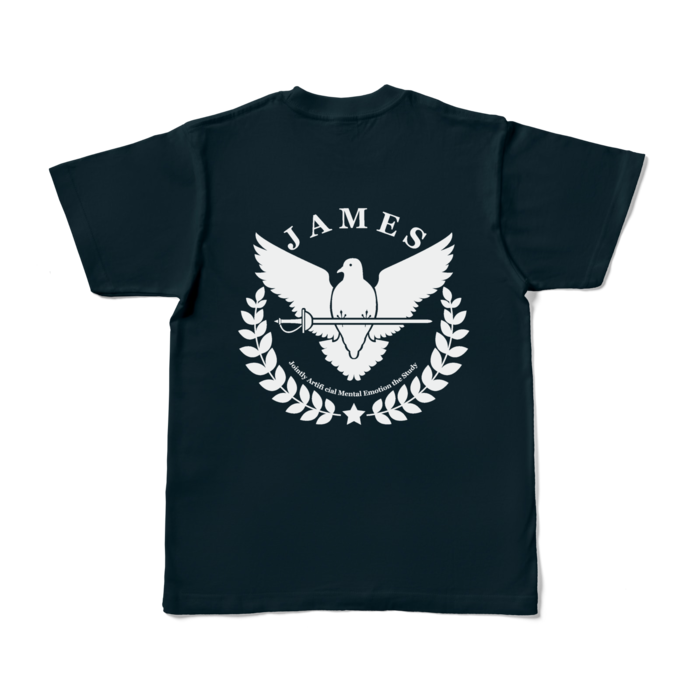 カラーTシャツ - S - ネイビー (濃色)(バックプリントのみ)