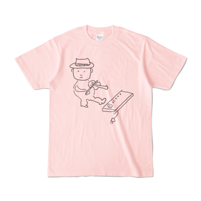 Tシャツ - S - ライトピンク (淡色)-キャラ大