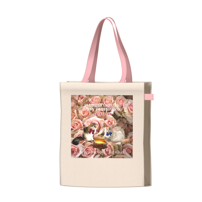 ツートンカラーバッグ - ピンク - W34 × H41 × D14cm