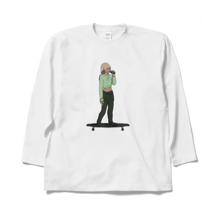 ロングスリーブTシャツ - XL - ホワイト　両面