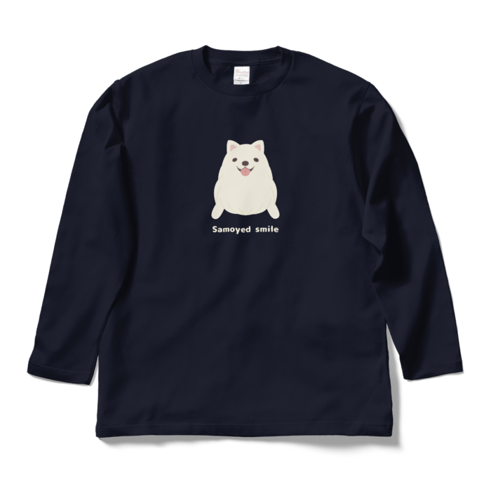 ロングスリーブTシャツ　紺　L