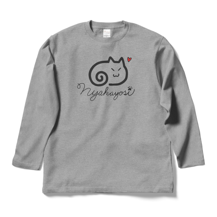 ロングスリーブTシャツ - L - 杢グレー