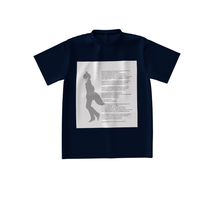 ビッグシルエットTシャツ - S - ネイビー
