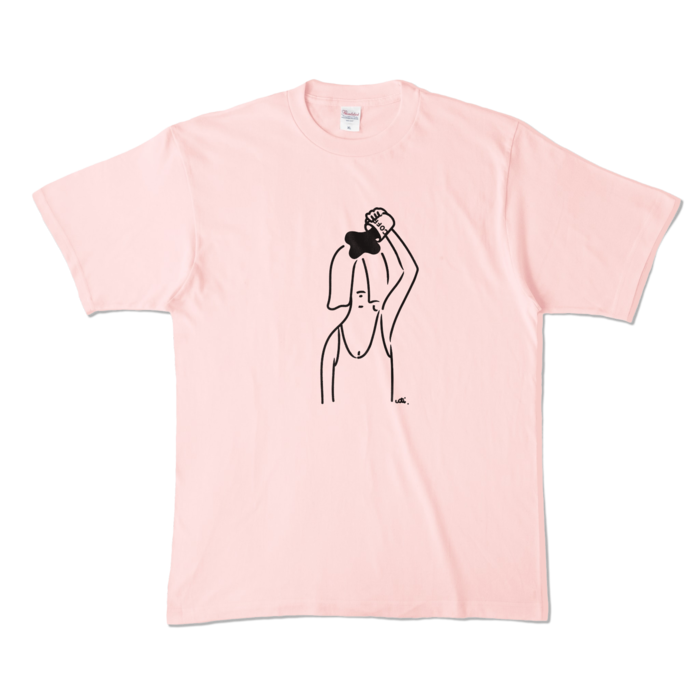 カラーTシャツ - XL - ライトピンク (淡色)
