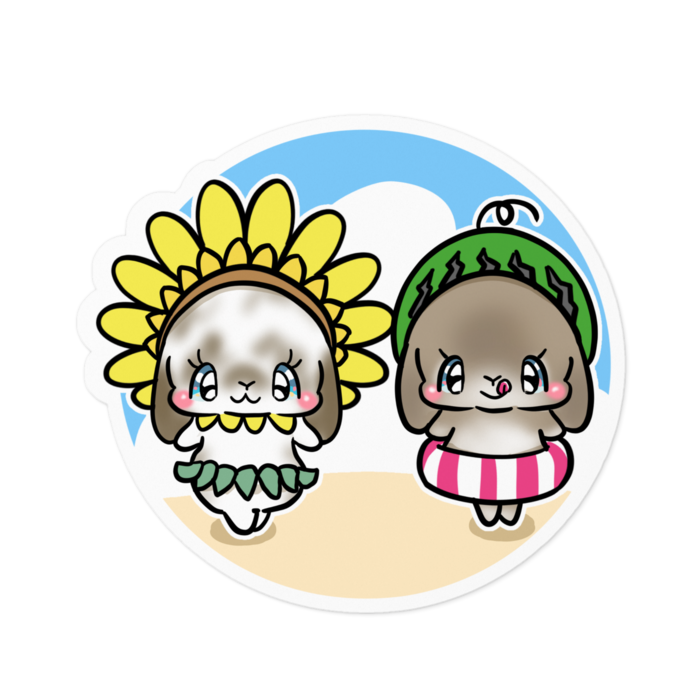 ステッカー - 100 x 100 (mm)