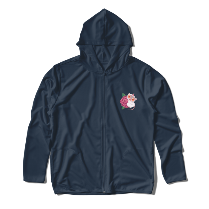 ジップパーカー - L - ネイビー
