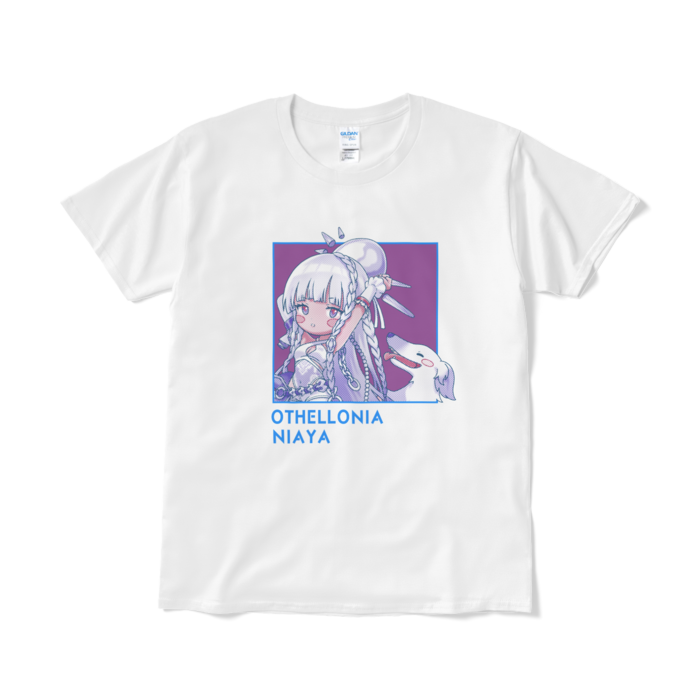 ちびキャラ「愚者ニアーヤ」 デザインTシャツ（L/ホワイト）