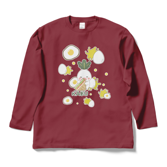 ロングスリーブTシャツ - L - バーガンディ