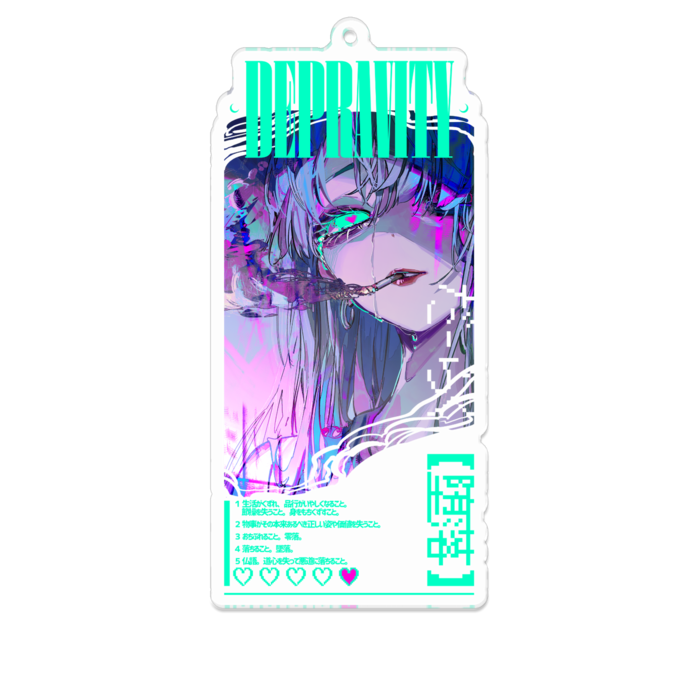 アクリルキーホルダー - 100 x 100 (mm)