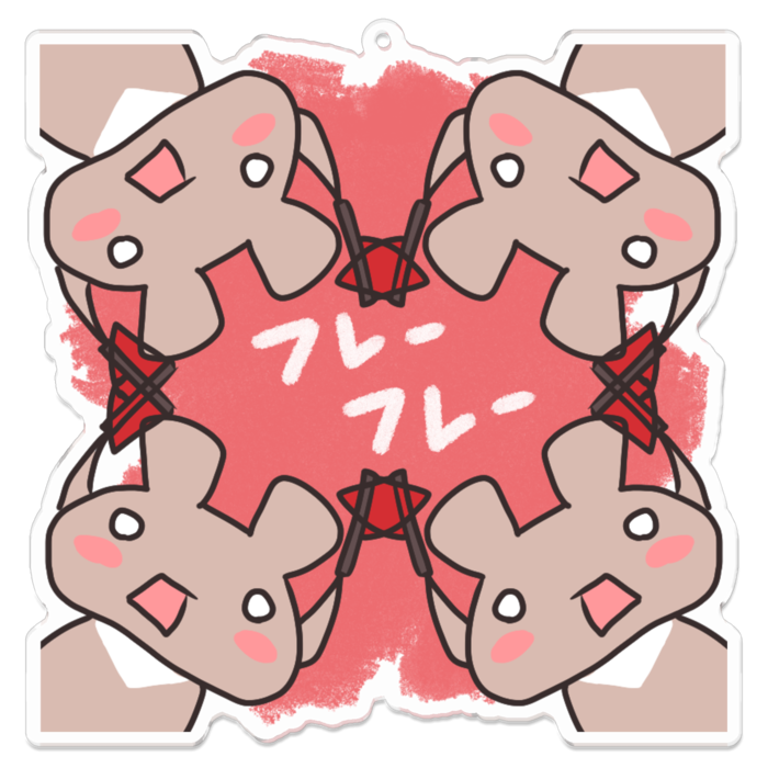 アクリルキーホルダー - 100 x 100 (mm)