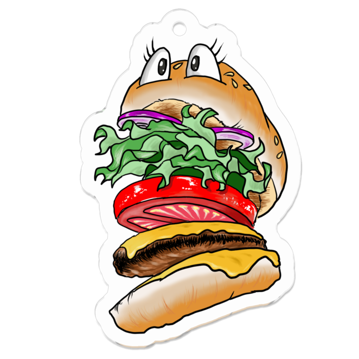 アクリルキーホルダー - 50 x 50 (mm)