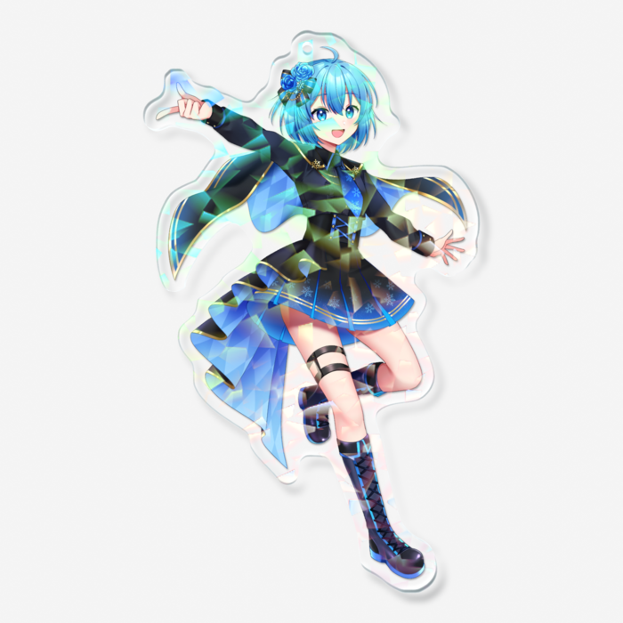 ホログラムアクリルキーホルダー - 100 × 100mm