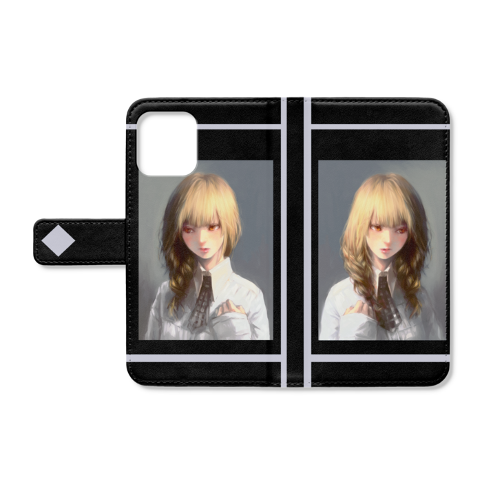 手帳型iPhoneケース - iPhone12 / 12 Pro - ストラップ穴 なし