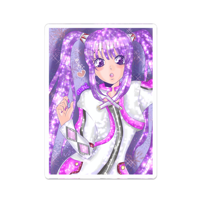 アクリルバッジ - 70 x 70 (mm)