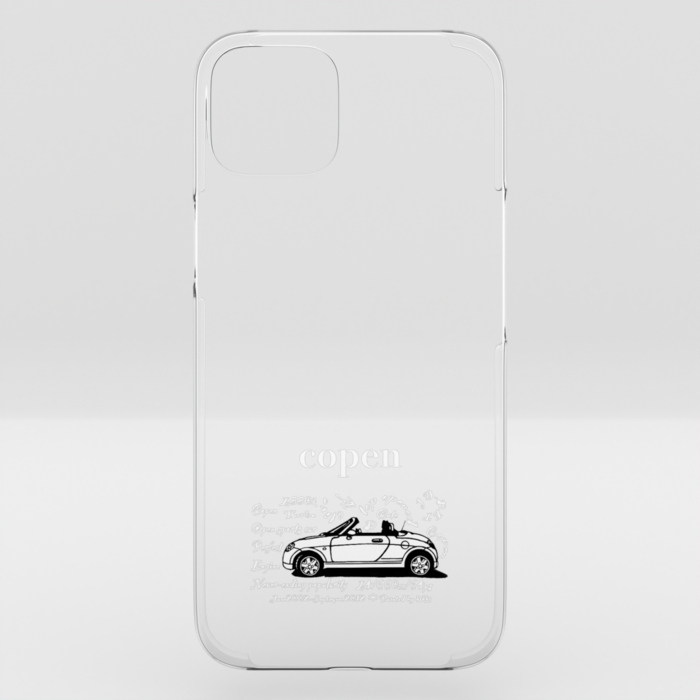 クリアiPhone 15 Plus白字