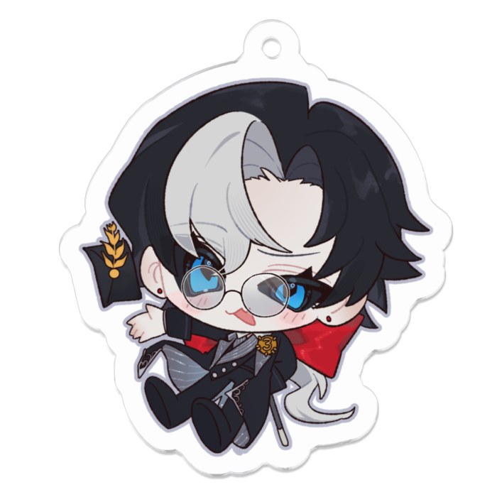 アクリルキーホルダー（コーティング） - 50 x 50 (mm)