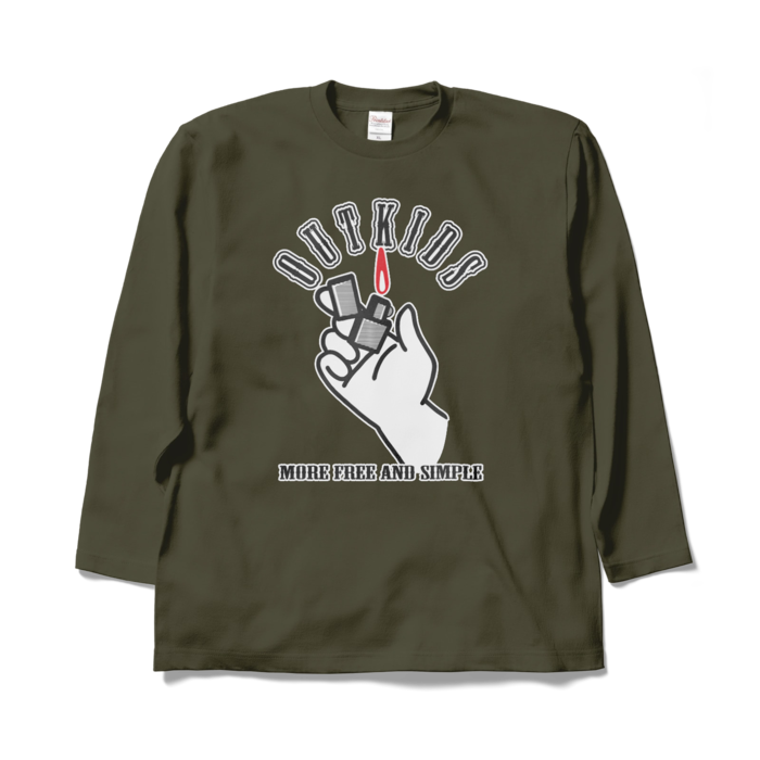 ロングスリーブTシャツ - XL - アーミーグリーン