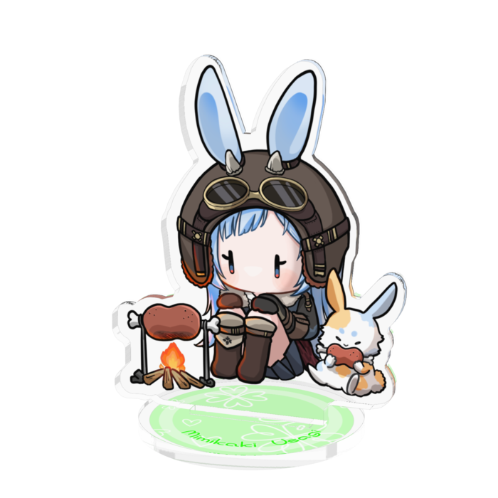 ちびうさぎ 肉焼き 中 70x70mm