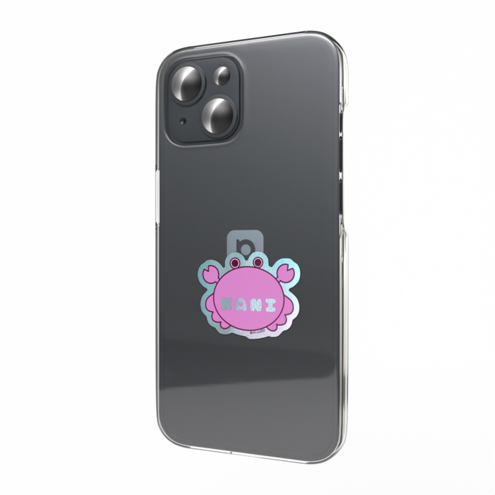 かにステッカー(ピンク)