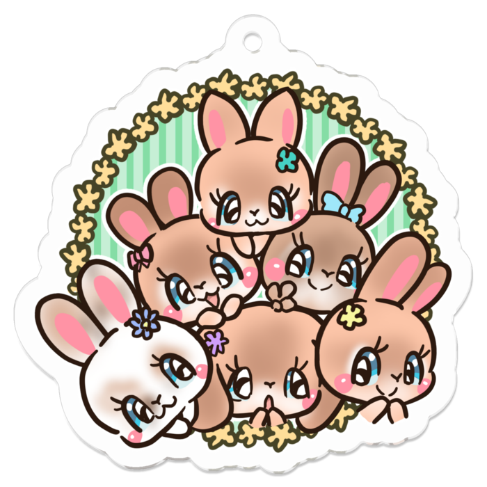 アクリルキーホルダー - 50 x 50 (mm)