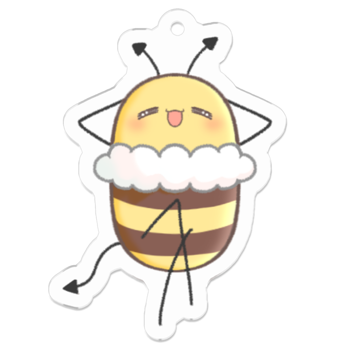 アクリルキーホルダー - 50 x 50 (mm)