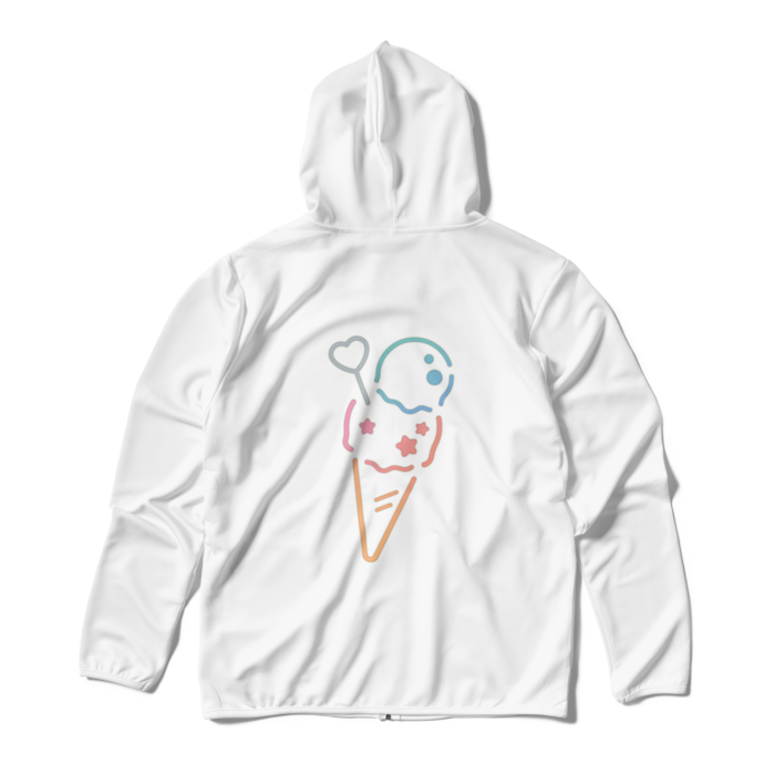 ジップパーカー - M - ホワイト